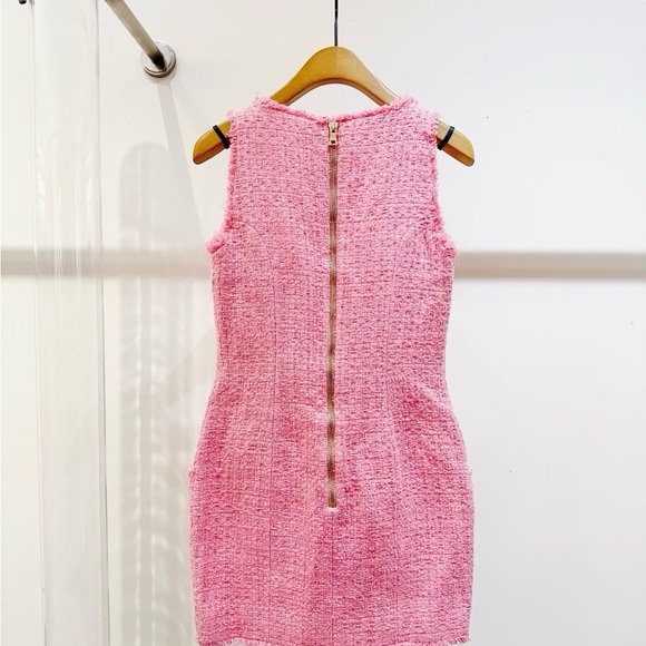 Authentic Balmain Pink Tweed  Dress - Picture 3 of 6